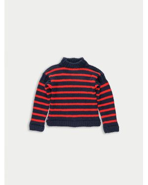 La Fetiche Sasha Handknitted Sailor Jumper - Red