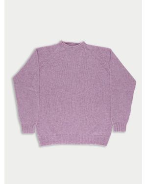 La Fetiche Barney Oversized Menswear Jumper - Purple