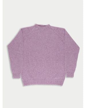 La Fetiche Barney Oversized Menswear Jumper - Purple