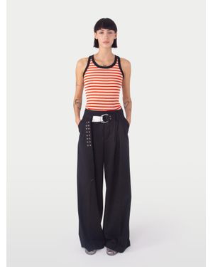La Fetiche Angie Pleated Pant - Blue
