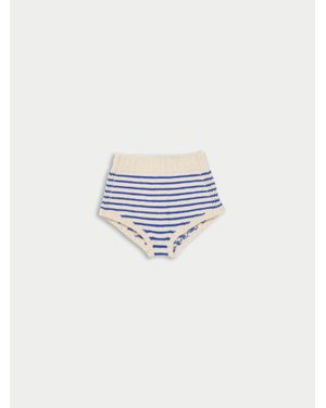 La Fetiche Edie Handknitted Striped Trousers - Blue