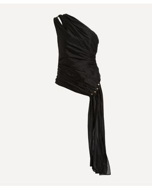 Aje. Capture One-Shoulder Top - Black