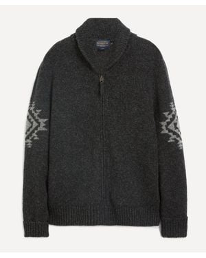 Pendleton Chief Joseph Zipped Cardigan - Black