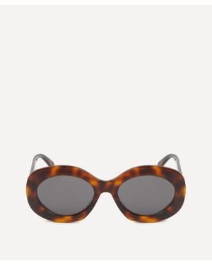 Celine Oversized Triomphe Round Sunglasses - Brown