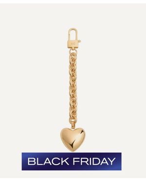 Joolz by Martha Calvo 14Ct-Plated Heart Bag Charm - White