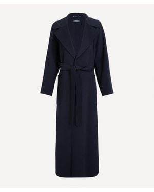 Max Mara Doris Wool Robe Coat - Blue