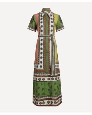 ALÉMAIS Contina Shirtdress - Green