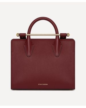 Strathberry Mini Leather Tote Bag - Red