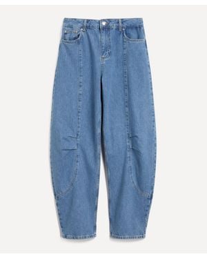 ALIGNE Courage Barrel-Leg Jeans - Blue