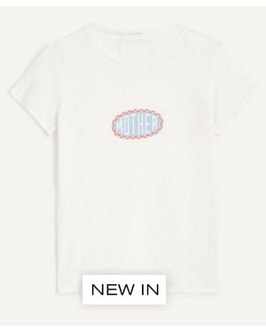 Mother The Lil Sinful Print T-Shirt - White