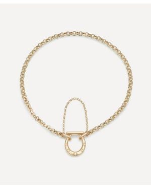 Cece Jewellery 18Ct Small Horseclip Bracelet - White