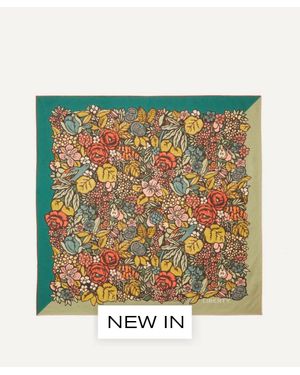 Liberty Pomegranate Silk Scarf 90 - Green