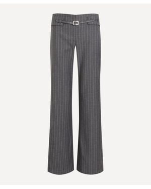 GIMAGUAS Nicole Pinstripe Trousers - Grey