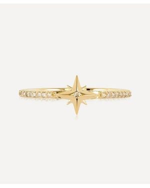 Rachel Jackson 9Ct Diamond North Star Ring - White