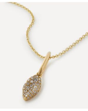 Nada Ghazal 18Ct Baby Malak Ice Original Marquise Pendant Necklace - Metallic