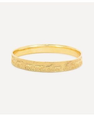 Kojis 14Ct Noah's Ark Bangle Bracelet - Metallic