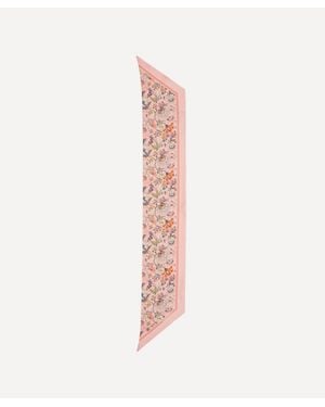 Liberty Mabelle Hall Ribbon Silk Scarf 15X100 - Pink