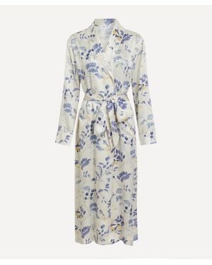 Liberty Silk-Satin Robe - White