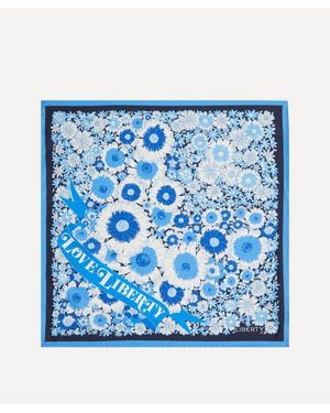 Liberty Love Silk Scarf 45 - Blue