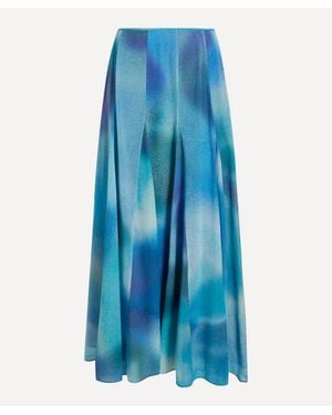 RIXO London Made With Liberty Fabrics Billy Skirt - Blue