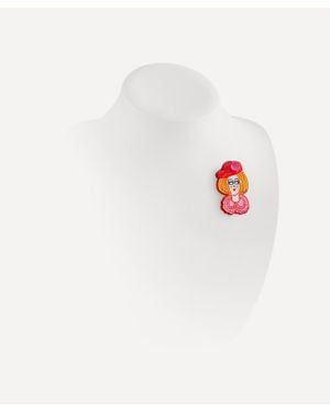 Tatty Devine Grayson Perry Brooch - White