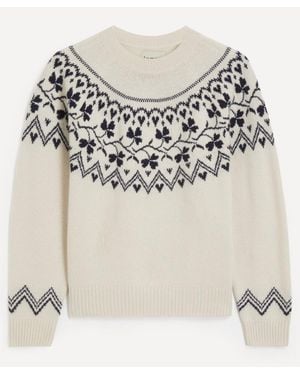 Jumper 1234 Clover Wool Jumper - Grey