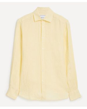 With Nothing Underneath The Boyfriend Linen Shirt - Natural
