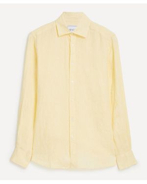 With Nothing Underneath The Boyfriend Linen Shirt - Natural