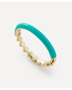Liberty 9Ct Eclipse Enamel Band Ring - Blue