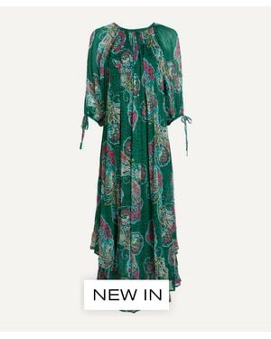 RIXO London Hayden Chiffon Dress - Green