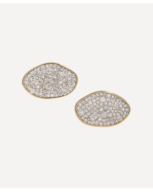 BY PARIAH 14Ct Diamond Cluster Stud Earrings - Metallic