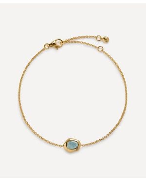 Monica Vinader 18Ct-Plated Vermeil Odyssey Gemstone Chain Bracelet - Natural