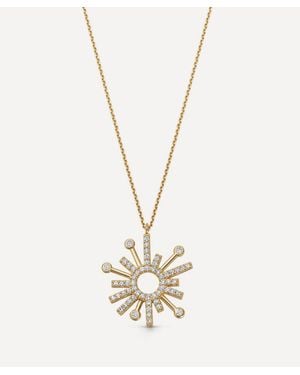 Astley Clarke 14Ct Nova Diamond Drop Pendant Necklace - Metallic