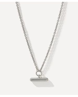Otiumberg Sterling Vestige Moonstone Toggle Pendant Necklace - White