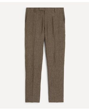 Sunspel Linen Straight-Leg Pants - Natural