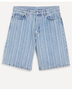 Carhartt Rylan Striped Denim Shorts - Blue