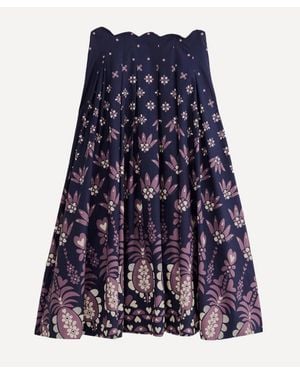 FARM Rio Ainika Martina Midi-Skirt - Blue