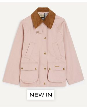 Barbour Beadnell Wax Two-Pocket Jacket - Pink