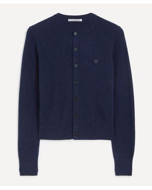 Acne Studios Fitted Yak Wool Cardigan - Blue