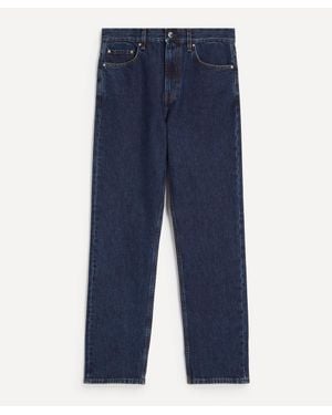 TOTEME Low-Rise Straight-Leg Jeans - Blue