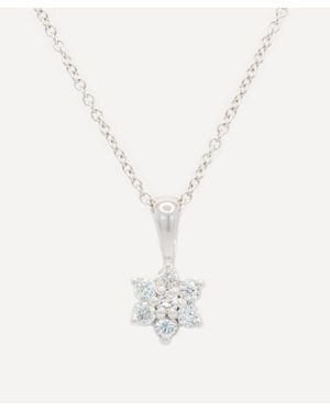 Kojis 18Ct Diamond Star Pendant Necklace - White
