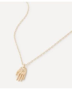 Celine Daoust 14Ct Mini Dharma's Hand Pendant Necklace - Natural