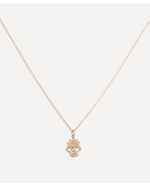 Celine Daoust 14Ct Sun Eye Diamond Pendant Necklace - Natural