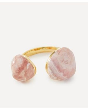 Pdpaola 18Ct-Plated Rhodochrosite Gravity Ring - Pink