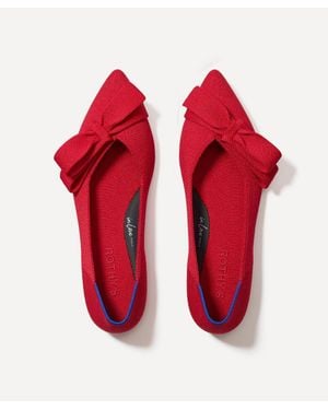 Rothy's Bow Point Ii Flats - Red