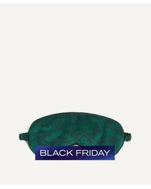 Liberty Nouveau Silk Satin Eye Mask - Green