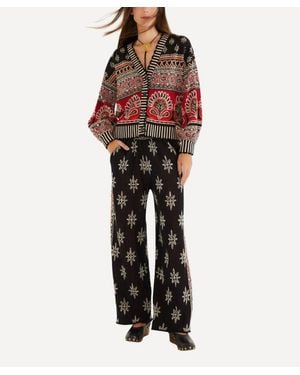 FARM Rio Ainika Love Coconut Groove Knit Pants - Red