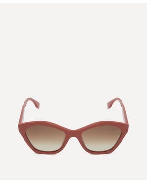 Fendi Geometric Cat-Eye Acetate Sunglasses - Pink