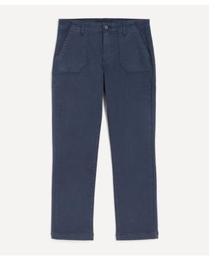 PAIGE Mayslie Straight Ankle Trousers - Blue
