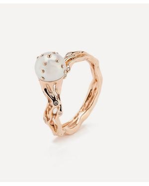 Bibi Van Der Velden 18Ct Jellyfish Pearl Ring - White
